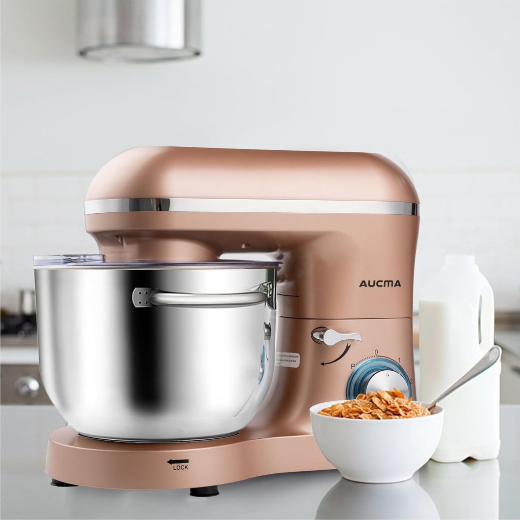 Aucma Stand Mixer,6.5 - QT 660W 6 - Speed Tilt - Head Food Mixer, Kitchen Electric Mixer with Dough Hook - Wigtrends