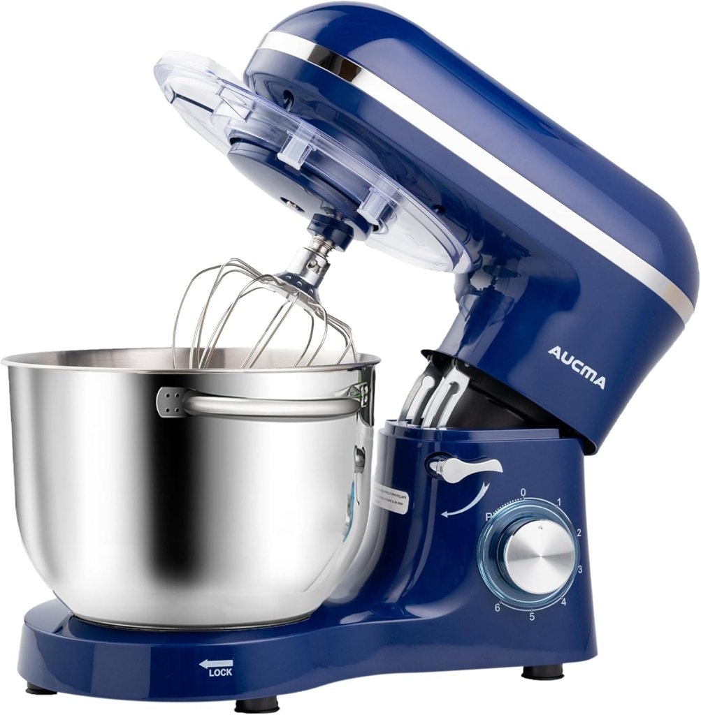 Aucma Stand Mixer,6.5 - QT 660W 6 - Speed Tilt - Head Food Mixer, Kitchen Electric Mixer with Dough Hook - Wigtrends