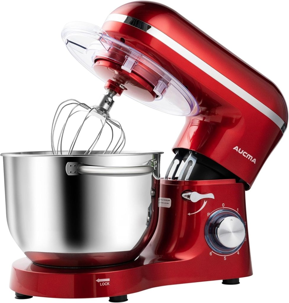 Aucma Stand Mixer,6.5 - QT 660W 6 - Speed Tilt - Head Food Mixer, Kitchen Electric Mixer with Dough Hook - Wigtrends