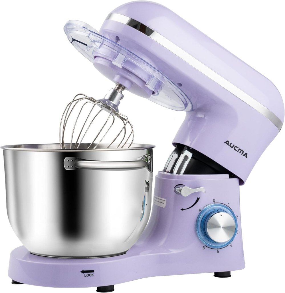 Aucma Stand Mixer,6.5 - QT 660W 6 - Speed Tilt - Head Food Mixer, Kitchen Electric Mixer with Dough Hook - Wigtrends