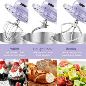 Aucma Stand Mixer,6.5 - QT 660W 6 - Speed Tilt - Head Food Mixer, Kitchen Electric Mixer with Dough Hook - Wigtrends