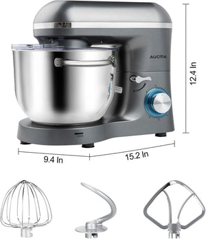 Aucma Stand Mixer,6.5 - QT 660W 6 - Speed Tilt - Head Food Mixer, Kitchen Electric Mixer with Dough Hook - Wigtrends