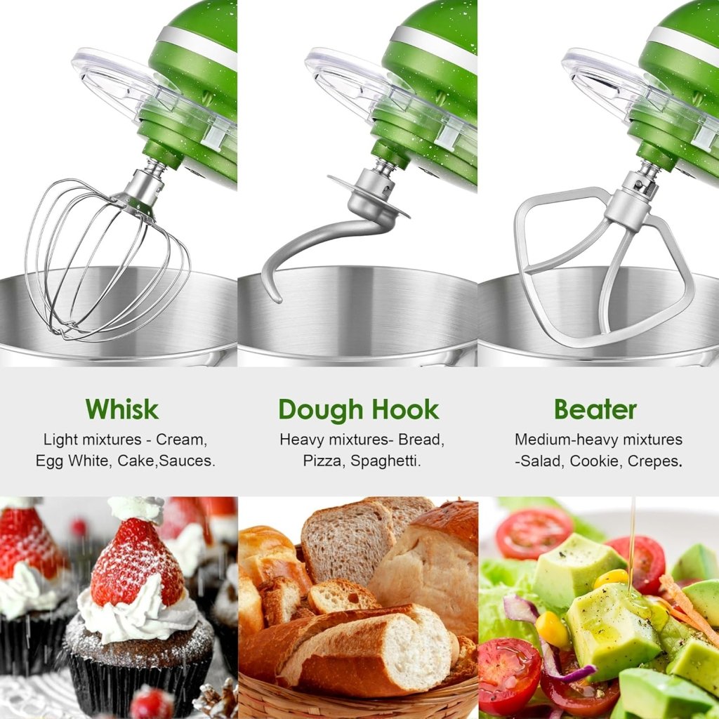 Aucma Stand Mixer,6.5 - QT 660W 6 - Speed Tilt - Head Food Mixer, Kitchen Electric Mixer with Dough Hook - Wigtrends