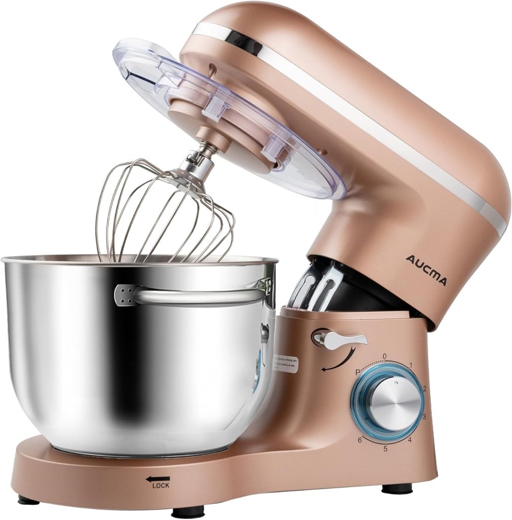 Aucma Stand Mixer,6.5 - QT 660W 6 - Speed Tilt - Head Food Mixer, Kitchen Electric Mixer with Dough Hook - Wigtrends