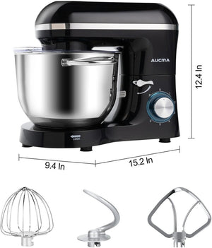 Aucma Stand Mixer,6.5 - QT 660W 6 - Speed Tilt - Head Food Mixer, Kitchen Electric Mixer with Dough Hook - Wigtrends