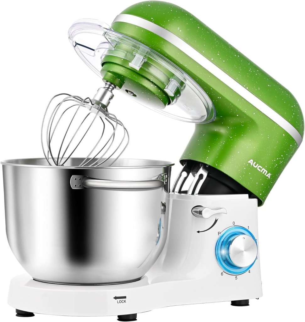 Aucma Stand Mixer,6.5 - QT 660W 6 - Speed Tilt - Head Food Mixer, Kitchen Electric Mixer with Dough Hook - Wigtrends
