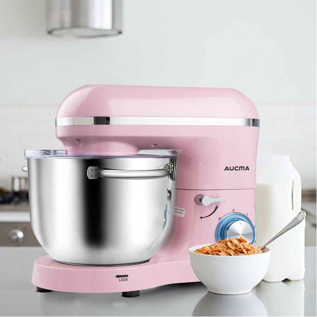 Aucma Stand Mixer,6.5 - QT 660W 6 - Speed Tilt - Head Food Mixer, Kitchen Electric Mixer with Dough Hook - Wigtrends