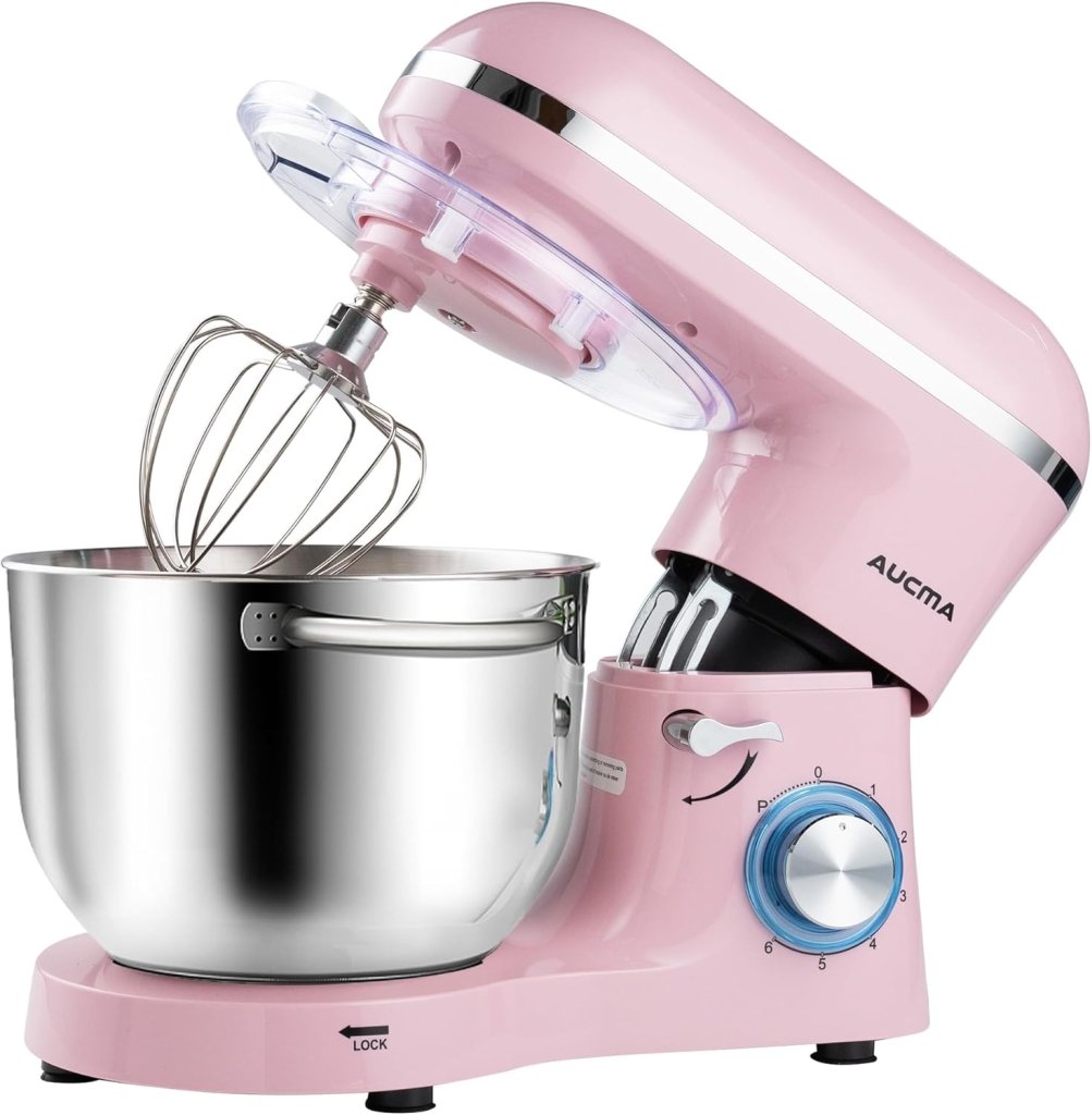 Aucma Stand Mixer,6.5 - QT 660W 6 - Speed Tilt - Head Food Mixer, Kitchen Electric Mixer with Dough Hook - Wigtrends