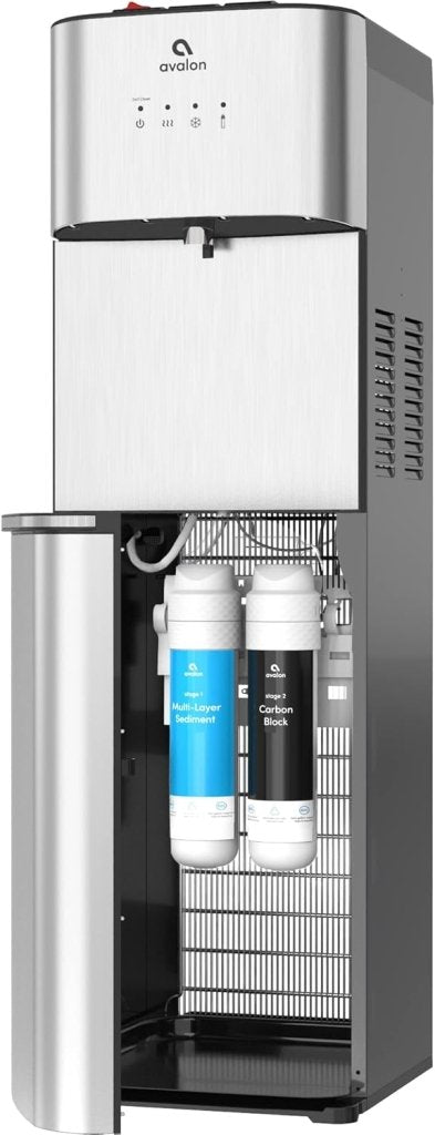 Avalon Bottom Loading Water Cooler Water Dispenser with BioGuard - 3 Temperature Settings - Hot, Cold & Room Water, Durable Stainless Steel Construction, Anti - Microbial Coating - UL Listed - Wigtrends