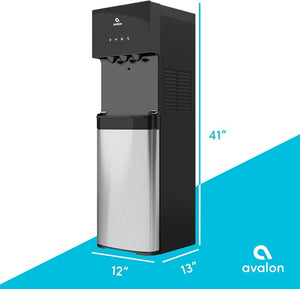 Avalon Bottom Loading Water Cooler Water Dispenser with BioGuard - 3 Temperature Settings - Hot, Cold & Room Water, Durable Stainless Steel Construction, Anti - Microbial Coating - UL Listed - Wigtrends