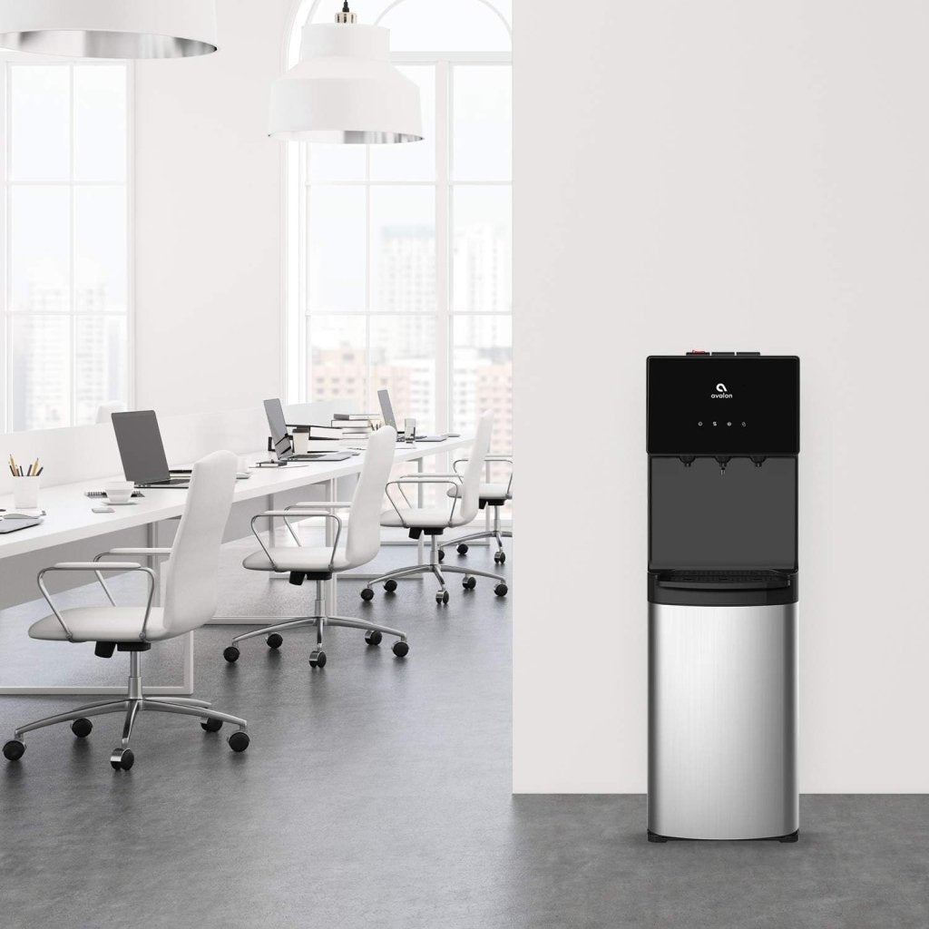 Avalon Bottom Loading Water Cooler Water Dispenser with BioGuard - 3 Temperature Settings - Hot, Cold & Room Water, Durable Stainless Steel Construction, Anti - Microbial Coating - UL Listed - Wigtrends