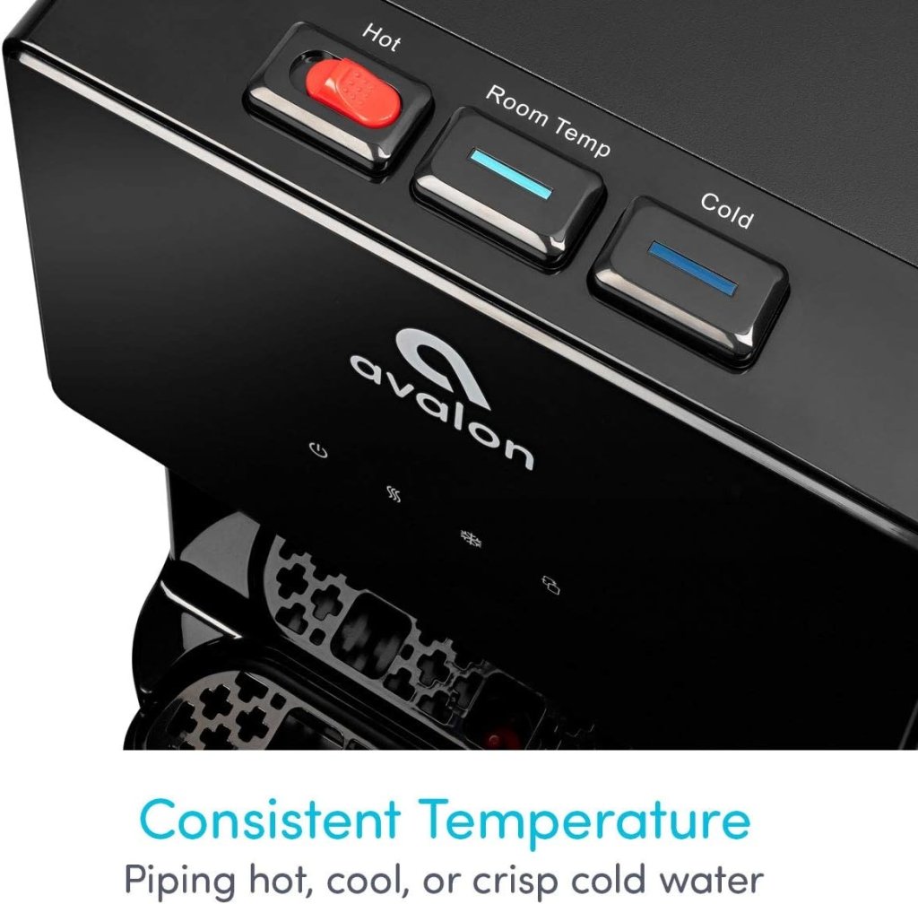 Avalon Bottom Loading Water Cooler Water Dispenser with BioGuard - 3 Temperature Settings - Hot, Cold & Room Water, Durable Stainless Steel Construction, Anti - Microbial Coating - UL Listed - Wigtrends