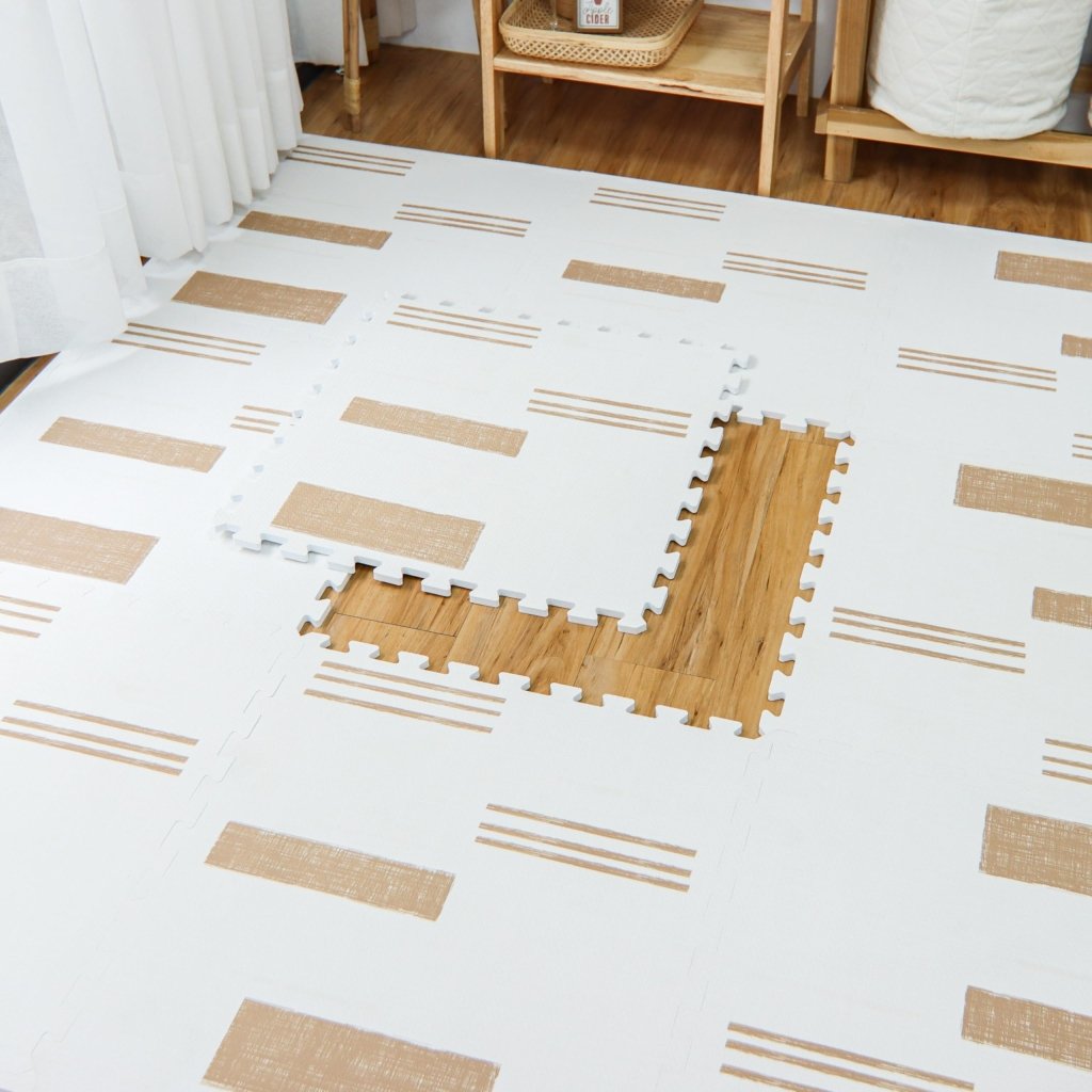 Baby Play Mats for Floor - Sol (6x6ft) - Premium EVA Foam Play Mat for Babies & Toddlers - Perfect for Tummy Time, Crawling, Playroom - Stylish & Comfortable Kids Play Mat - Wigtrends