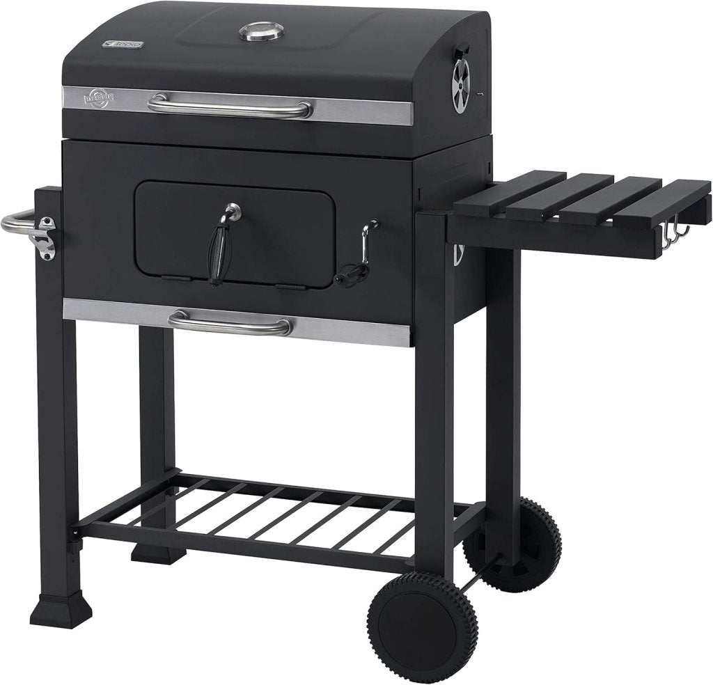Barbecue a carbonella Toronto Click antracite/acciaio inossidabile - Wigtrends