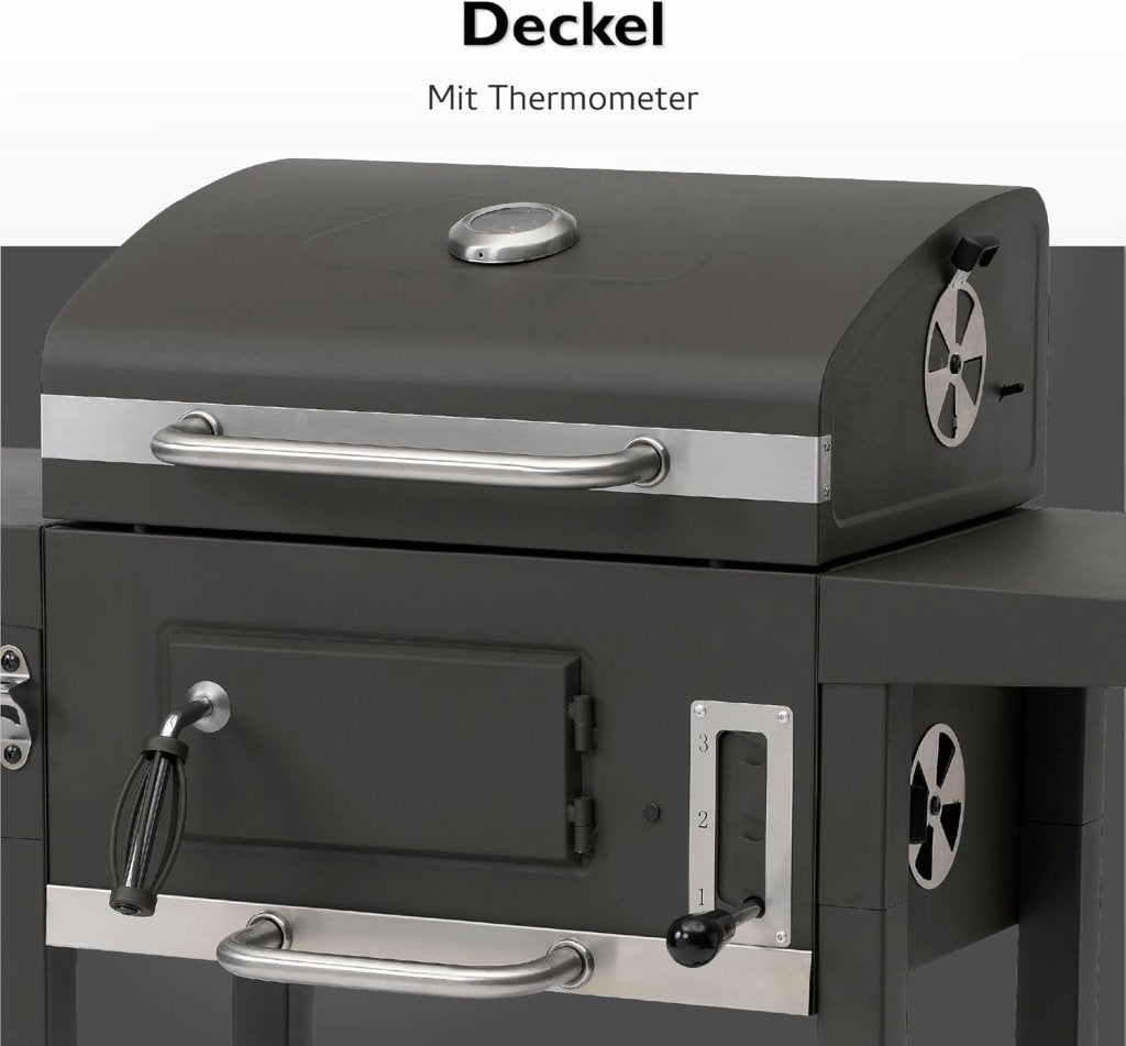 Barbecue a carbonella Toronto Click antracite/acciaio inossidabile - Wigtrends