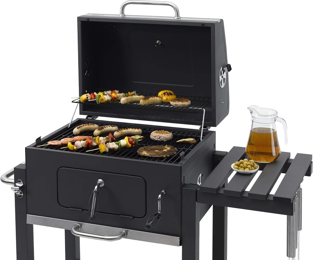 Barbecue a carbonella Toronto Click antracite/acciaio inossidabile - Wigtrends