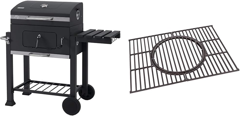 Barbecue a carbonella Toronto Click antracite/acciaio inossidabile - Wigtrends