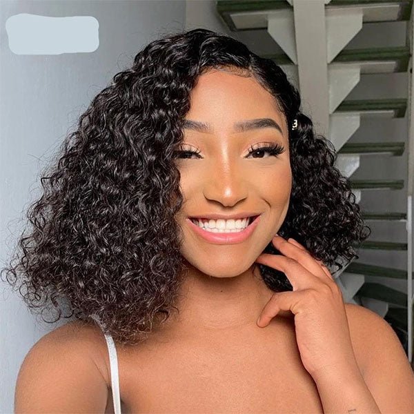 Beginner Friendly Curly Bob Human Hair - Wigtrends