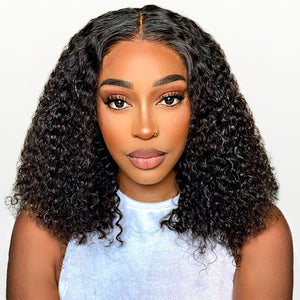 Beginner Friendly Curly Bob Human Hair - Wigtrends