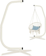 Best Choice Products Metal Hanging Hammock C - Stand for Chair/Weather - Resistant Finish, Offset Base - Stand Only - Black - Wigtrends