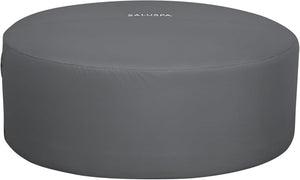Bestway SaluSpa Miami EnergySense AirJet Inflatable Hot Tub Spa (71" x 26") | Portable Hot Tub with 2 Covers (1 Energy - Efficient Thermal Cover and 1 Standard Cover) | Fits Up to 2 - 4 Persons | Black - Wigtrends