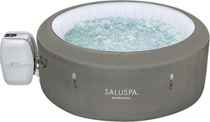 Bestway SaluSpa Miami EnergySense AirJet Inflatable Hot Tub Spa (71" x 26") | Portable Hot Tub with 2 Covers (1 Energy - Efficient Thermal Cover and 1 Standard Cover) | Fits Up to 2 - 4 Persons | Black - Wigtrends