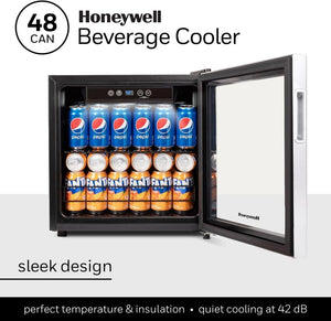 Beverage Refrigerator and Cooler, 115 Can Mini Fridge with Glass Door for Soda Beer or Wine for Office or Bar with Adjustable Removable Shelving - Wigtrends