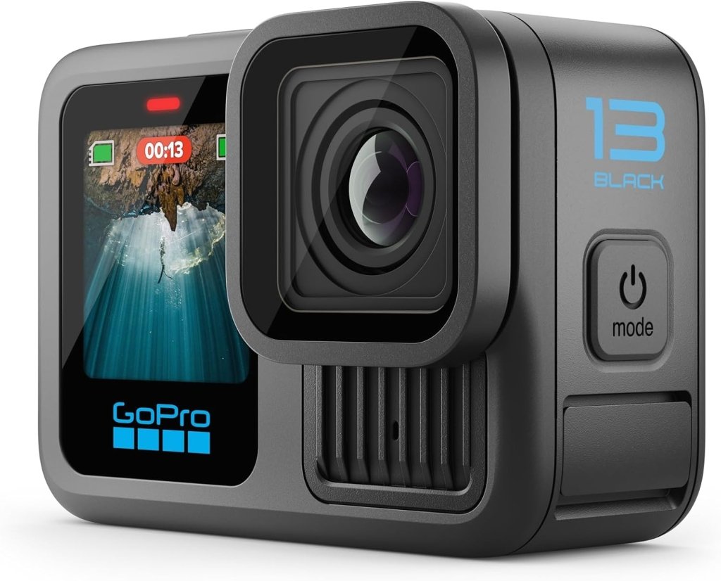 Black - Waterproof Action Camera with 5.3K60 Video, 27MP Photo + Compatability with HB - Series Lenses - Wigtrends