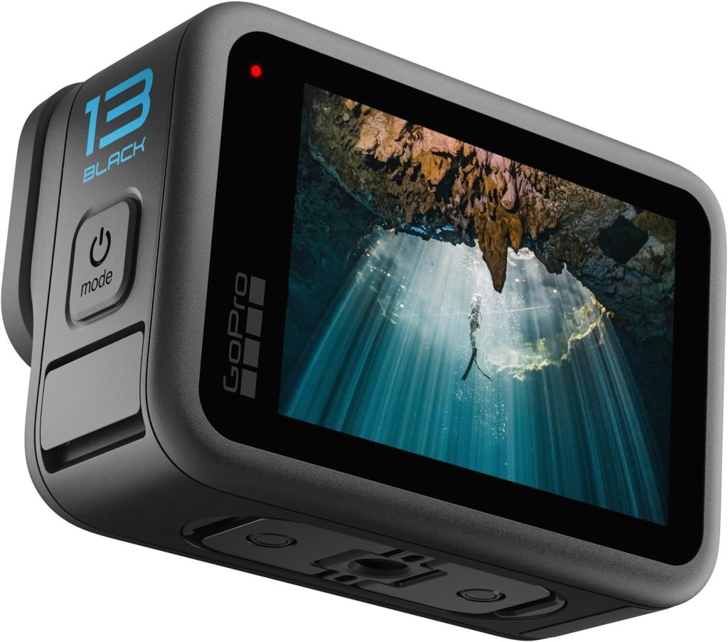 Black - Waterproof Action Camera with 5.3K60 Video, 27MP Photo + Compatability with HB - Series Lenses - Wigtrends