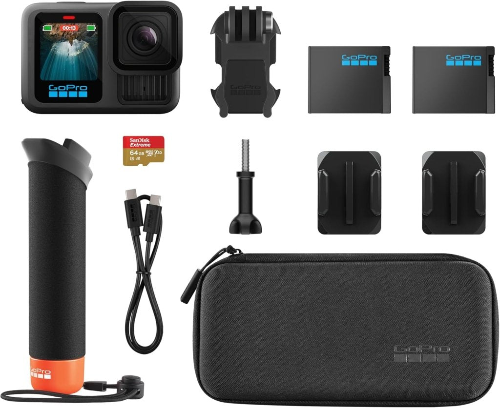 Black - Waterproof Action Camera with 5.3K60 Video, 27MP Photo + Compatability with HB - Series Lenses - Wigtrends