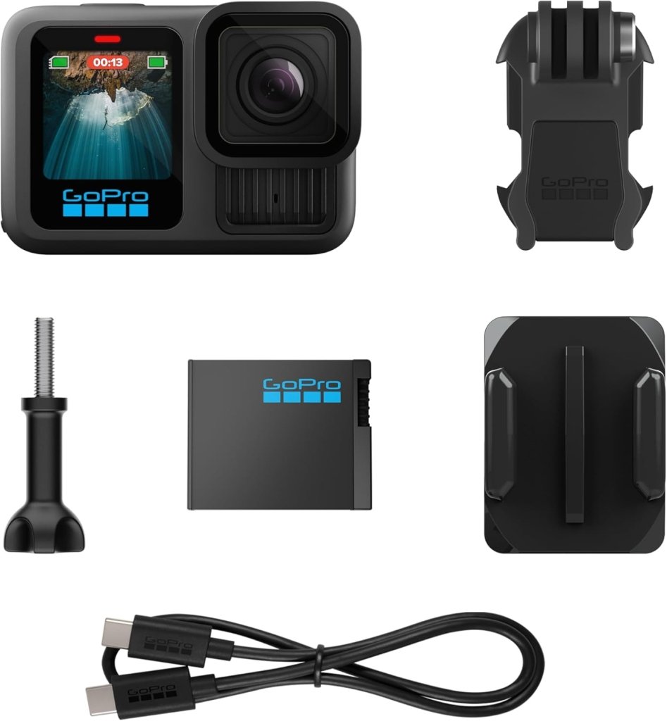 Black - Waterproof Action Camera with 5.3K60 Video, 27MP Photo + Compatability with HB - Series Lenses - Wigtrends