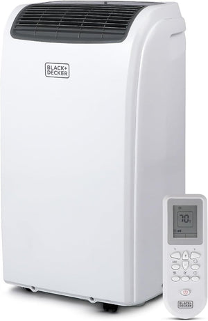 BLACK+DECKER 10,000 BTU Portable Air Conditioner for Rooms up to 450 Sq. with Remote Control, White - Wigtrends