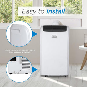 BLACK+DECKER 10,000 BTU Portable Air Conditioner for Rooms up to 450 Sq. with Remote Control, White - Wigtrends
