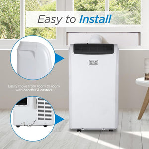 BLACK+DECKER 10,000 BTU Portable Air Conditioner for Rooms up to 450 Sq. with Remote Control, White - Wigtrends
