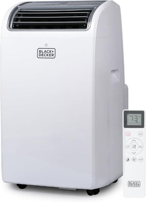 BLACK+DECKER 10,000 BTU Portable Air Conditioner for Rooms up to 450 Sq. with Remote Control, White - Wigtrends