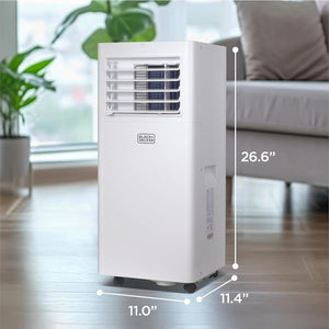 BLACK+DECKER 10,000 BTU Portable Air Conditioner for Rooms up to 450 Sq. with Remote Control, White - Wigtrends