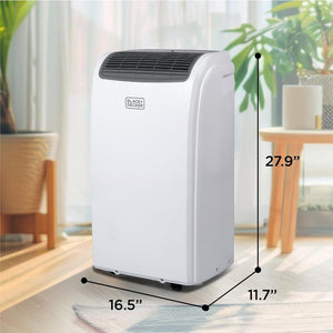 BLACK+DECKER 10,000 BTU Portable Air Conditioner for Rooms up to 450 Sq. with Remote Control, White - Wigtrends