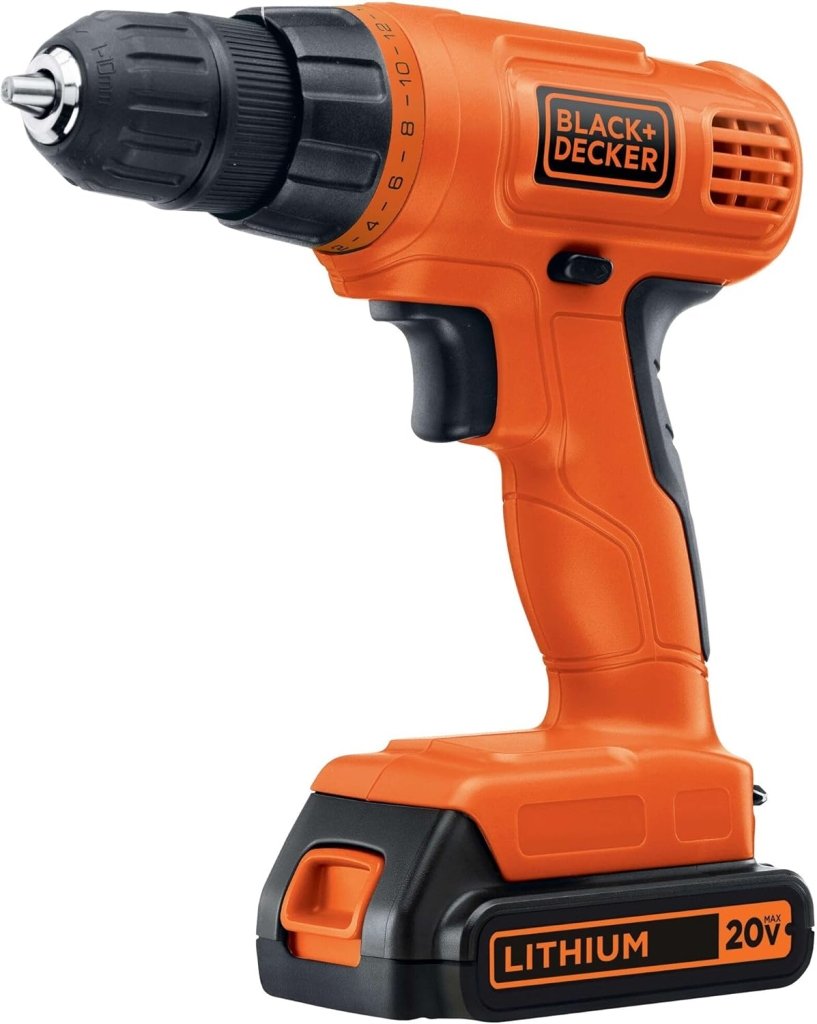 BLACK+DECKER 20V MAX POWERCONNECT Power Drill Cordless Drill Driver Electric Screwdriver with 30 Piece Bit Set and Drivers Kit, Battery and Charger Included (LD120VA) - Wigtrends