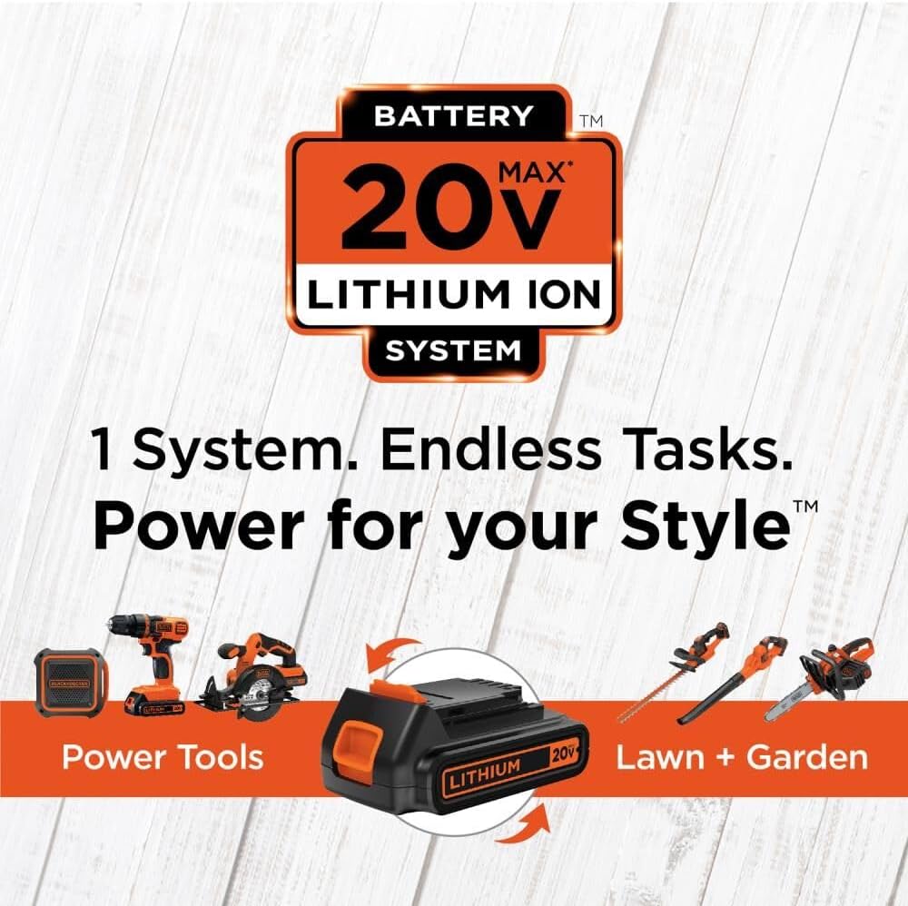 BLACK+DECKER 20V MAX POWERCONNECT Power Drill Cordless Drill Driver Electric Screwdriver with 30 Piece Bit Set and Drivers Kit, Battery and Charger Included (LD120VA) - Wigtrends