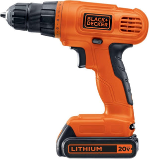 BLACK+DECKER 20V MAX POWERCONNECT Power Drill Cordless Drill Driver Electric Screwdriver with 30 Piece Bit Set and Drivers Kit, Battery and Charger Included (LD120VA) - Wigtrends