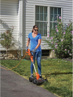 BLACK+DECKER 3 - in - 1 Corded Lawn Mower, String Trimmer & Edger, 12 - Inch (BESTA512CM) - Wigtrends