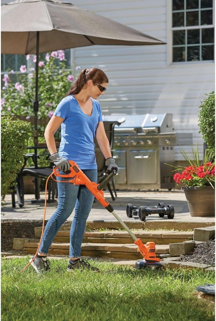 BLACK+DECKER 3 - in - 1 Corded Lawn Mower, String Trimmer & Edger, 12 - Inch (BESTA512CM) - Wigtrends