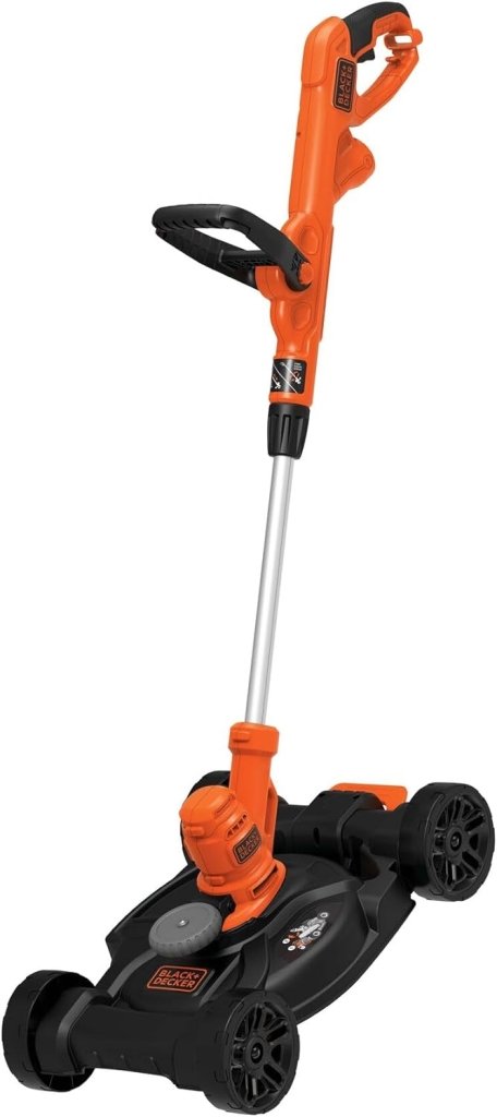 BLACK+DECKER 3 - in - 1 Corded Lawn Mower, String Trimmer & Edger, 12 - Inch (BESTA512CM) - Wigtrends