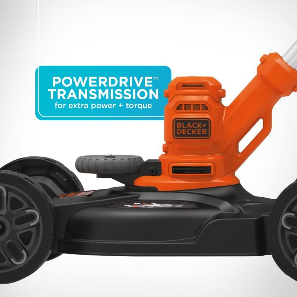 BLACK+DECKER 3 - in - 1 Corded Lawn Mower, String Trimmer & Edger, 12 - Inch (BESTA512CM) - Wigtrends