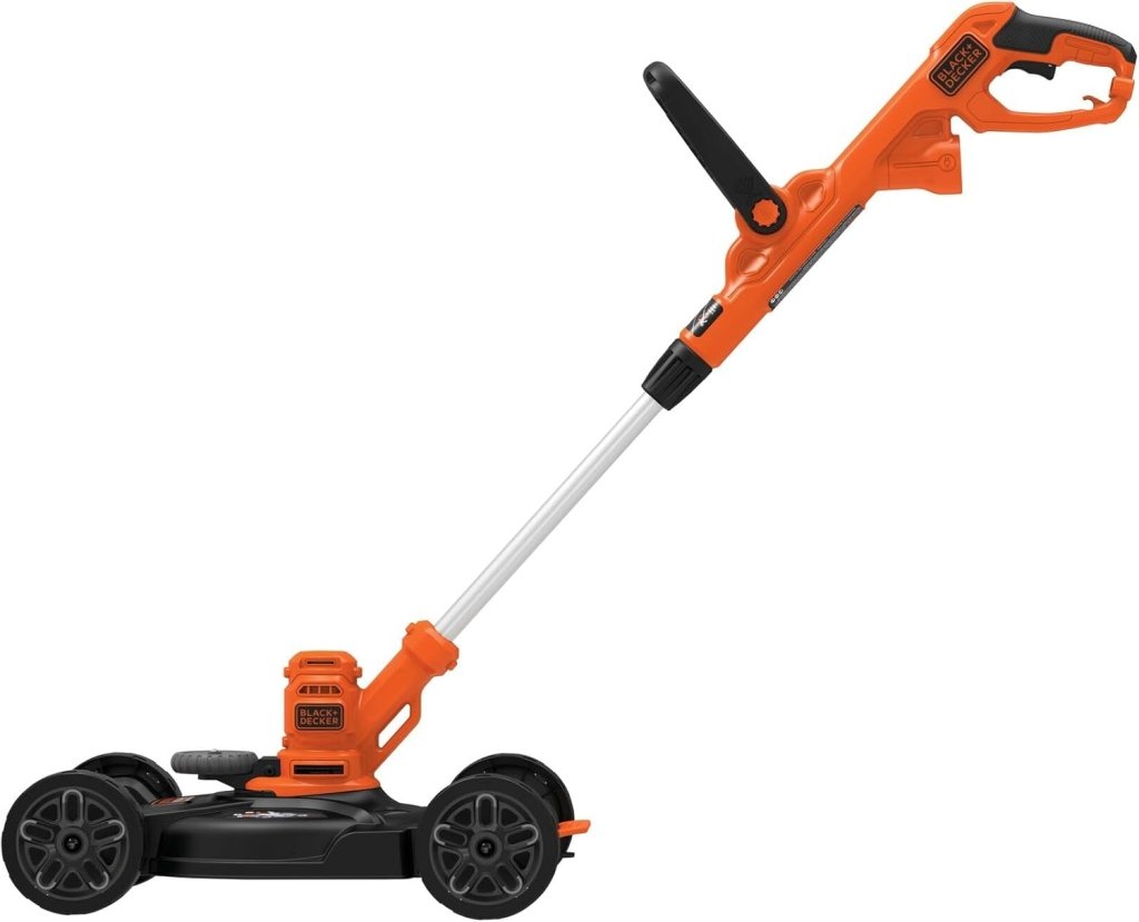 BLACK+DECKER 3 - in - 1 Corded Lawn Mower, String Trimmer & Edger, 12 - Inch (BESTA512CM) - Wigtrends