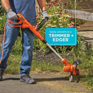 BLACK+DECKER 3 - in - 1 Corded Lawn Mower, String Trimmer & Edger, 12 - Inch (BESTA512CM) - Wigtrends