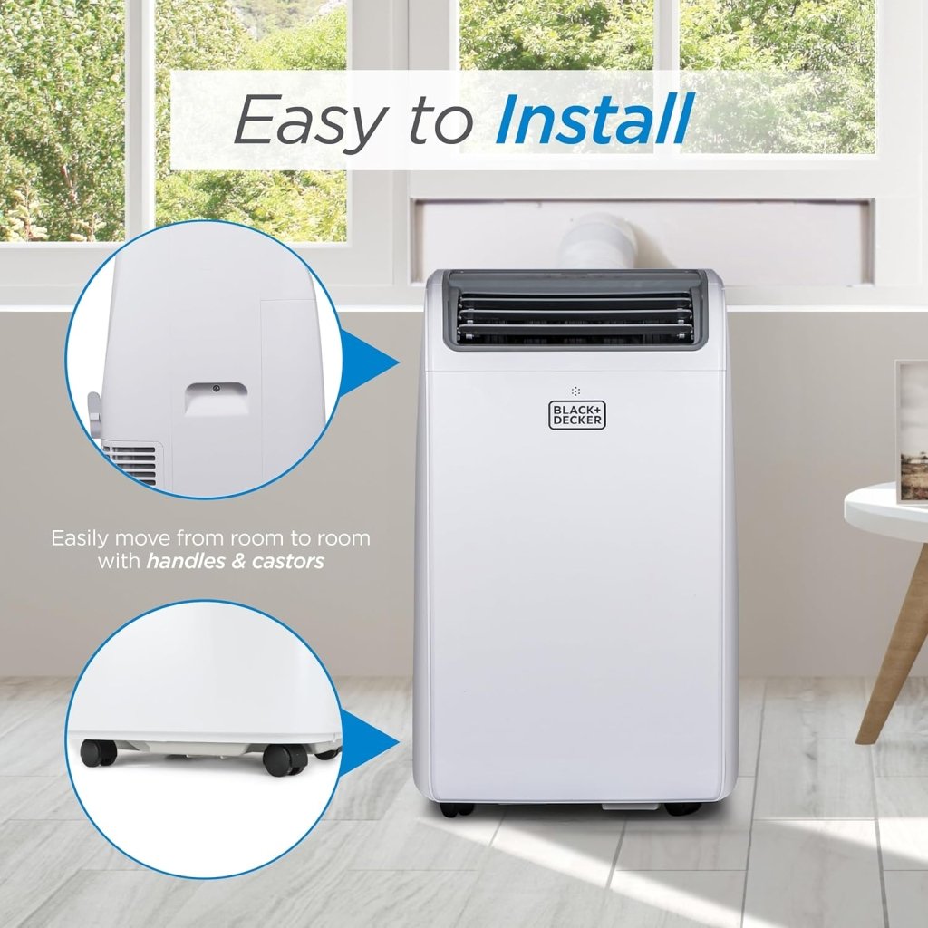 BLACK+DECKER 8,000 BTU Portable Air Conditioner for Rooms up to 350 Sq - Wigtrends