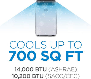 BLACK+DECKER 8,000 BTU Portable Air Conditioner for Rooms up to 350 Sq - Wigtrends