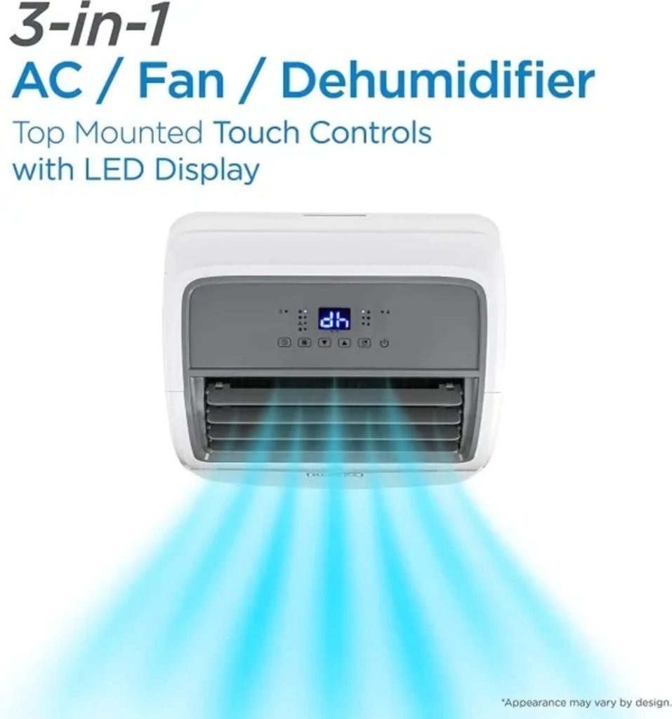 BLACK+DECKER Air Conditioner, 14,000 BTU Air Conditioner Portable for Room up to 700 Sq. Ft. with Remote Control, White - Wigtrends