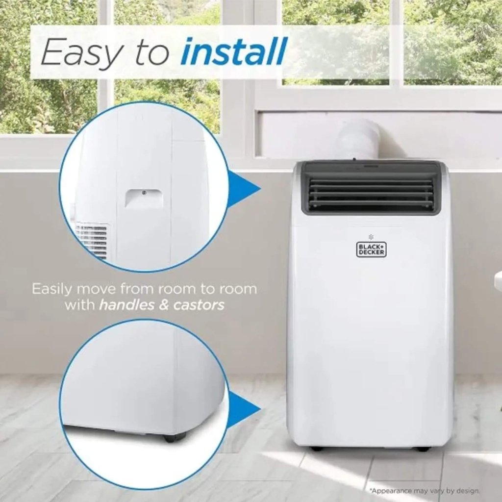 BLACK+DECKER Air Conditioner, 14,000 BTU Air Conditioner Portable for Room up to 700 Sq. Ft. with Remote Control, White - Wigtrends